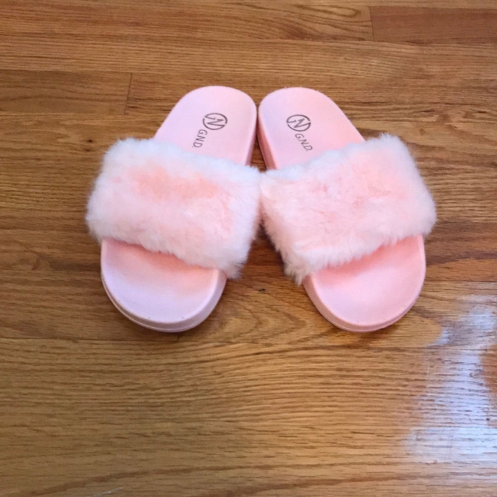 Pink Furry Slides